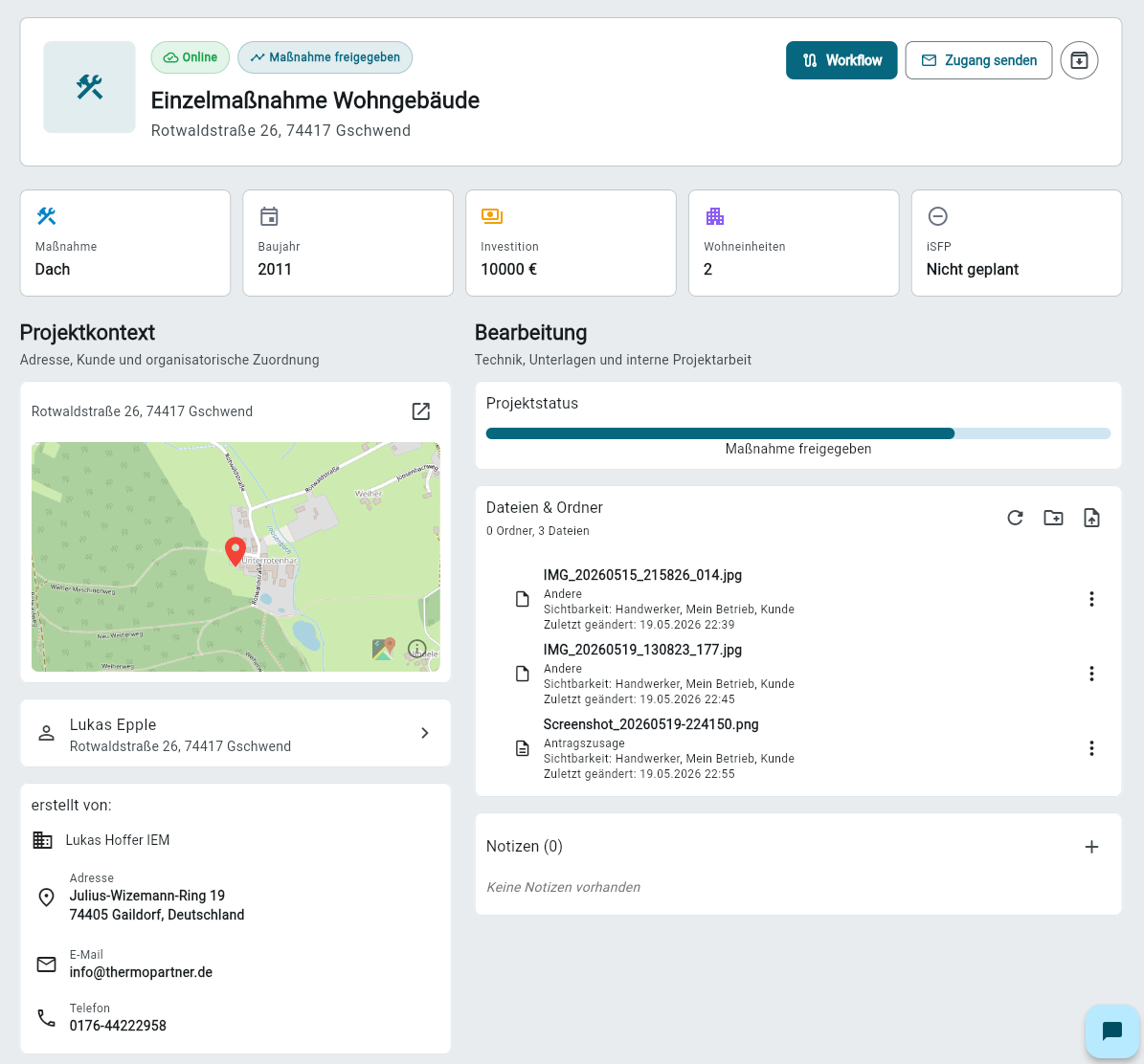 Thermoapp Energieberater Portal